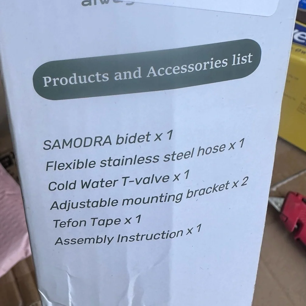 White Bidet Attachment for Toilet Easy DIY NIB